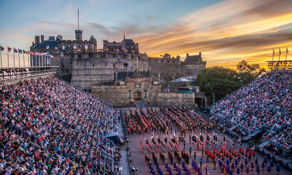 Image showing  the Edinburgh Tattoo at Edinburgh Castle, Scotland.