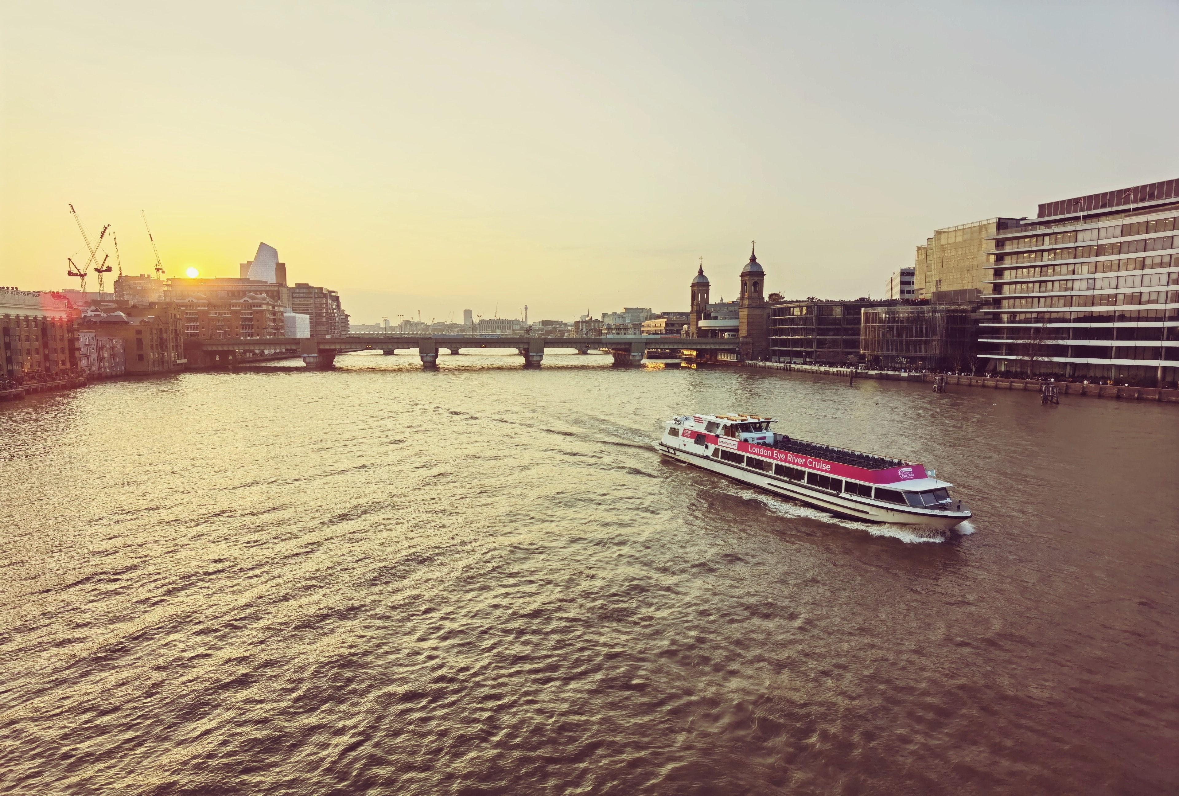 River cruise on the Thames, London