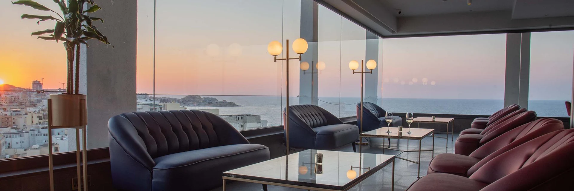 Restaurant at the Preluna Hotel, Sliema, Malta