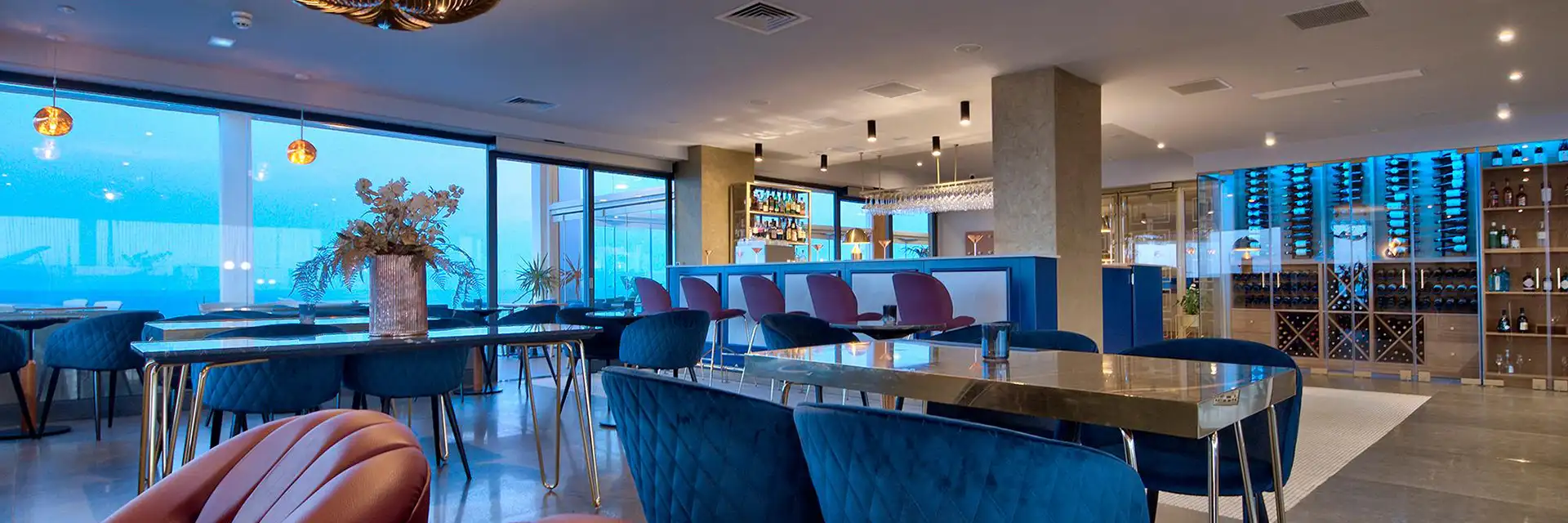 Restaurant at the Preluna Hotel, Sliema, Malta