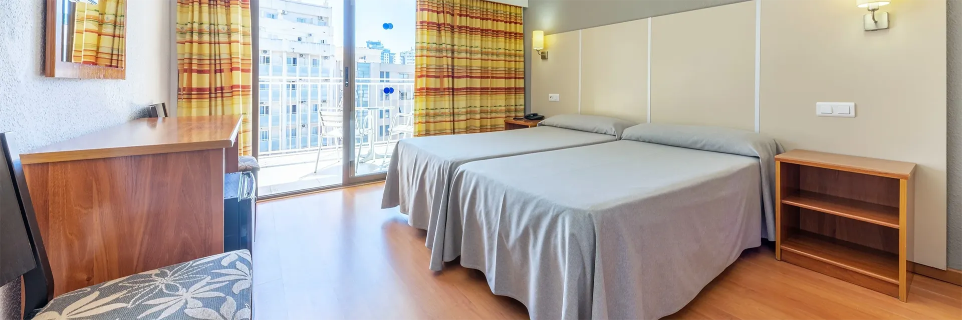 Bedroom in the Room M at the Hotel Port Vista Oro, Benidorm