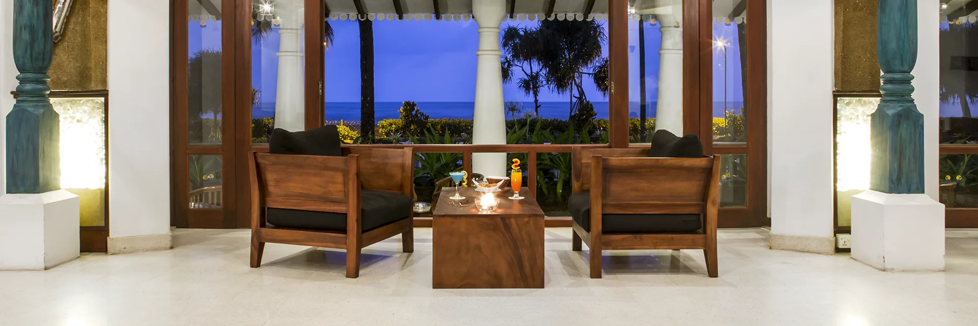 Bar at the Tangerine Beach Hotel, Kalutara, Sri Lanka